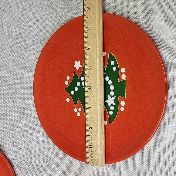 Waechtersbach Dessert Christmas Tree Plates Set Of 4... 7.5” Germany - Picture 3 of 3